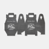 Chalkboard Dove gepersonaliseerd Bedankdoosjes (Uitgevouwen)