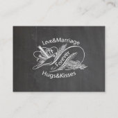  Chalkboard Dove Hotel Enclosure Cards Informatiekaartje (Achterkant)