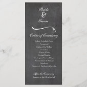  Chalkboard Dove Wedding Programma Programmakaart (Achterkant)