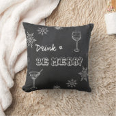 Chalkboard-Drink en be-Merry Kussen (Deken)
