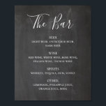 Chalkboard drinken voor moderne scriptbruiloft poster<br><div class="desc">Chalkboard het manuscript trouwalcohol drink poster. Geschikt voor verjaardag,  verjaardag en elke andere partij. Neem contact met me op als je extra objecten nodig hebt.</div>