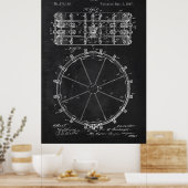 Chalkboard drum patent poster (Keuken)