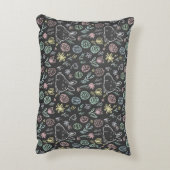 Chalkboard Easter Bunny Doodle Pattern Accent Kussen (Achterkant (Verticaal))