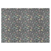 Chalkboard Easter Bunny Doodle Pattern Tafelkleed (Voorkant (Horizontaal))