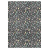 Chalkboard Easter Bunny Doodle Pattern Tafelkleed (Voorkant)