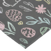 Chalkboard Easter Bunny Doodle Pattern Tafelkleed (Gekanteld)