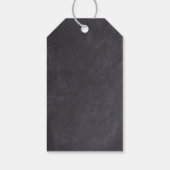 Chalkboard een beetje surfer Baby shower Cadeaulabel (Achterkant)