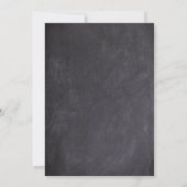 Chalkboard een beetje surfer Baby shower Kaart (Achterkant)