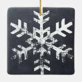 Chalkboard eerste kerst Mr. & Mrs Custom Foto Keramisch Ornament (Achterkant)