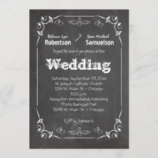 Chalkboard eet Drink en wordt huwelijkshuwelijk ui Kaart