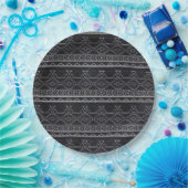 Chalkboard effect Aztec Tribal Stripes Papieren Bordje (Feest)