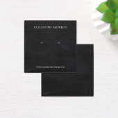 Chalkboard-effect-earring-houder, juwelenvertoning vierkante visitekaartjes (Bureau)