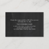 Chalkboard Effect - Kortingsbon Kortingskaartje (Achterkant)