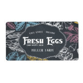 Chalkboard  ⎢ Eierkartonlabel Etiket (Voorkant)