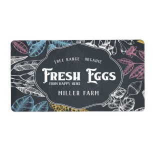 Chalkboard ⎢ Eierkartonlabel Etiket