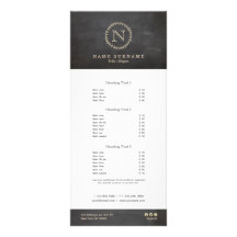 Chalkboard Elegant Chic Cream Ivory Leaf Monogram