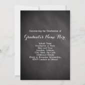 Chalkboard Elegant Class of 2016 Photo Afstuderen Kaart (Achterkant)