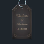 Chalkboard Elegant Lijst Wedding Gift Label Cadeaulabel<br><div class="desc">Eenvoudig, maar elegant, deze labels van het trouwcadeau hebben een gouden kleur lijst op een krijtbordachtergrond. Deze labels kunnen voor je speciale gelegenheid worden gepersonaliseerd en maken het perfecte object voor je bruiloft, vrijgezellenfeest, verlovingsfeest, verjaardagsfeest en nog veel meer speciale gelegenheden. Voeg uw douanetekst aan dit ontwerp toe door de...</div>