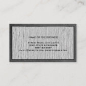 Chalkboard Elegant Professional Modern Linen Visitekaartje (Achterkant)