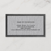 Chalkboard Elegant Professional Modern Linen Visitekaartje (Achterkant)