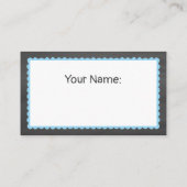 Chalkboard Elephant Baby Boy Shower Diaper Raffle Informatiekaartje (Achterkant)