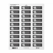 Chalkboard Elephant Baby shower Address Label (Full Sheet)