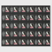 Chalkboard en Afstudeerder Foto-Afstuderen Cadeaupapier (Vlak)