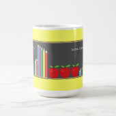 Chalkboard en gekleurde docent Pencils Koffiemok (Center)