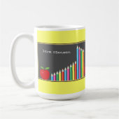 Chalkboard en gekleurde docent Pencils Koffiemok (Links)