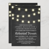 Chalkboard en lampjes repetitie kaart (Voorkant / Achterkant)