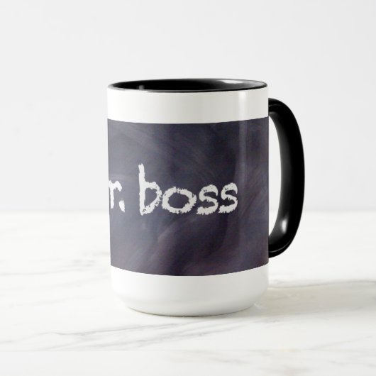 Chalkboard en Mok van Chalk Boss Coffee (Voorkant rechts)