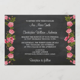Chalkboard en uitnodiging voor weddenschappen
