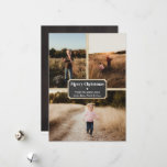 Chalkboard en Wood Rustic Photo Holiday Card Feestdagenkaart<br><div class="desc">Mijn Chalkboard en Wood Rustic Photo Holiday Card is de perfecte manier om dit vakantieseizoen online te blijven. De pandemie heeft het moeilijk gemaakt om vrienden en familie van aangezicht tot aangezicht te zien, dus mijn vakantiekaarten zijn een perfecte manier om een beetje vrolijk te maken! Voeg uw foto's aan...</div>