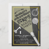 Chalkboard Escape Room Party Elke dag van de leeft Kaart (Voorkant)