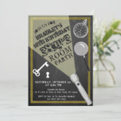 Chalkboard Escape Room Party Elke dag van de leeft Kaart (Staand voorkant)