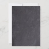 Chalkboard Eucalyptus Geslacht Blauw roze Baby Kaart (Achterkant)