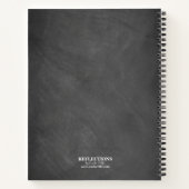 Chalkboard Familie Cookbook Recipe Notitieboek (Achterkant)