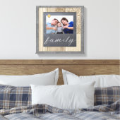 Chalkboard familie foto canvas afdruk (Insitu (Slaapkamer))