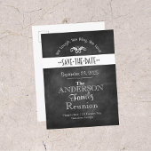 Chalkboard Family Reunion Save the Date Aankondigingskaart
