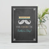 Chalkboard (Fan-Tache-Tic) Mustache Vaderdag (Staand voorkant)