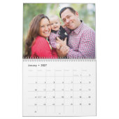 Chalkboard & Faux Gold Glitter Photo Collage Kalender (Jan 2027)