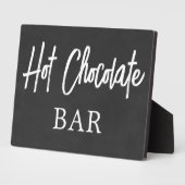 Chalkboard (faux)  Hot Chocolate sign Tabletop  Fotoplaat (Zijkant)