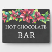Chalkboard (faux) Hot Chocolate sign Tabletop Fotoplaat (voorkant)