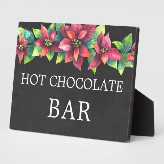 Chalkboard (faux) Hot Chocolate sign Tabletop Fotoplaat (Zijkant)