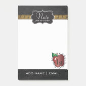 Chalkboard First Grade Teacher | DIY-tekst Post-it® Notes (Voorkant)
