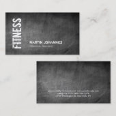 Chalkboard Fitness Personal Trainer Visitekaartje (Voorkant / Achterkant)