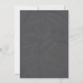 Chalkboard Floral Banner Garden Party Kaart (Achterkant)