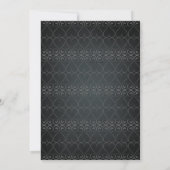 Chalkboard Floral  Bold Wedding Kaart (Achterkant)