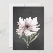Chalkboard Floral Bridal Shower Kaart (Achterkant)