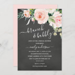 Chalkboard Floral Brunch en brabbel Vrijgezellenfe Kaart<br><div class="desc">modernere gridal-doucheruimten in de Little Bayleigh Store!</div>